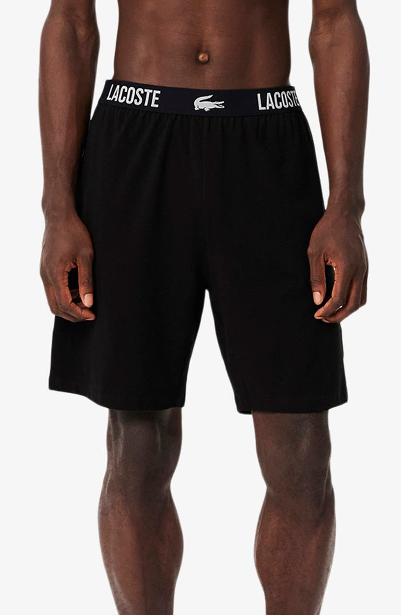 Lacoste Lounge Boxer Shorts, Main, color, Black