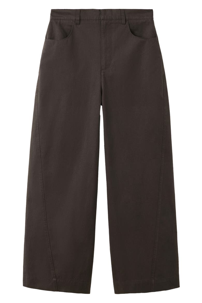 Mid Rise Balloon Twill Pants, Alternate, color, CHOCOLATE