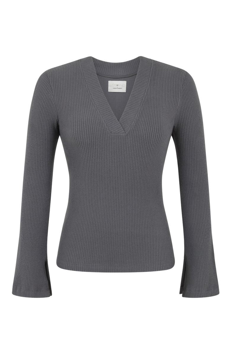 Losano Grace Top, Alternate, color, Charcoal