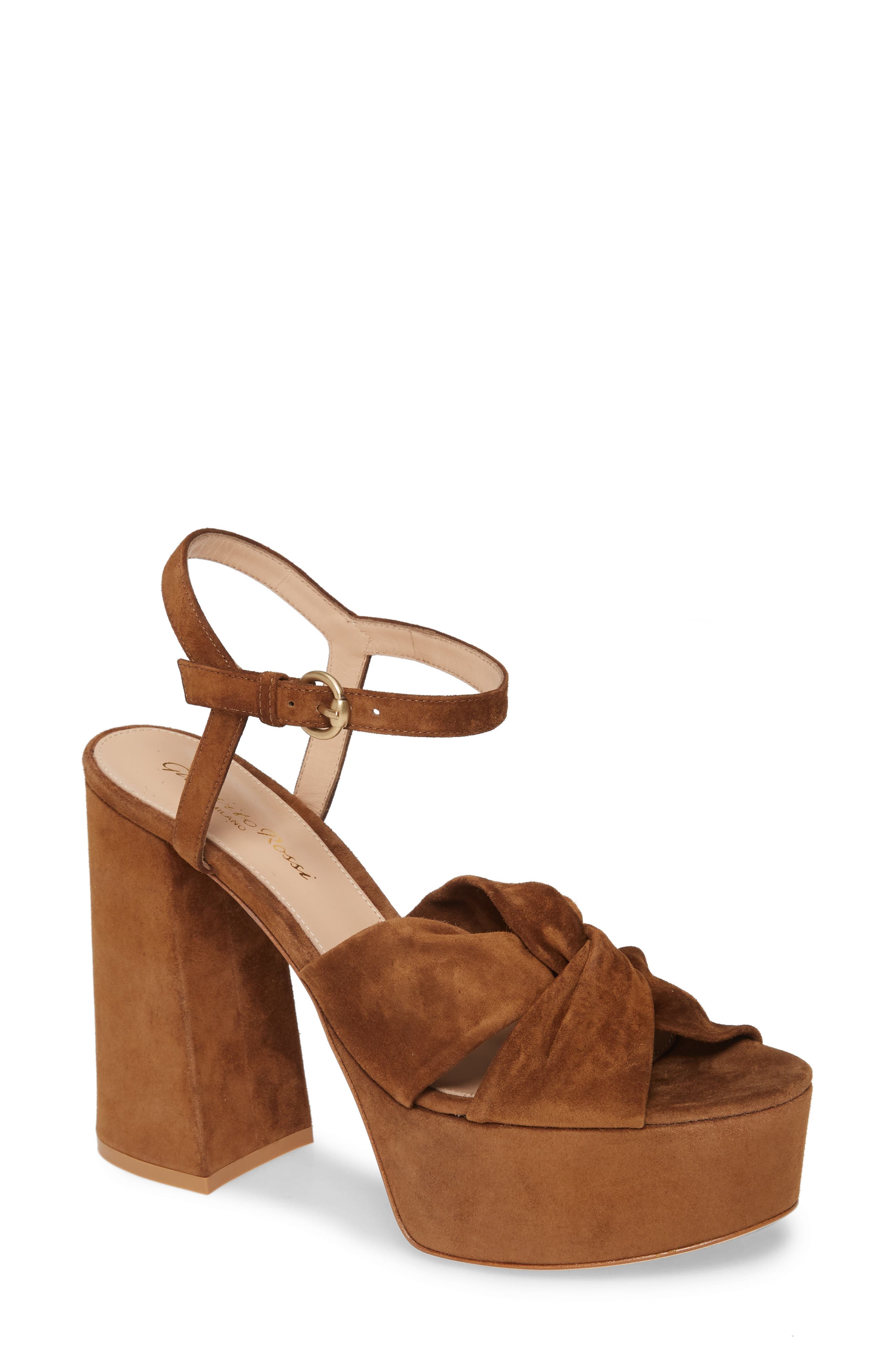 Gianvito Rossi Donna Platform Sandal, Main, color, 