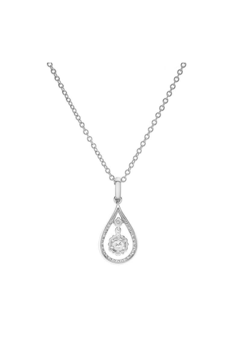 LuvMyJewelry Elysian Teardrop Diamond Pendant 14K Gold, Alternate, color, 14K White Gold