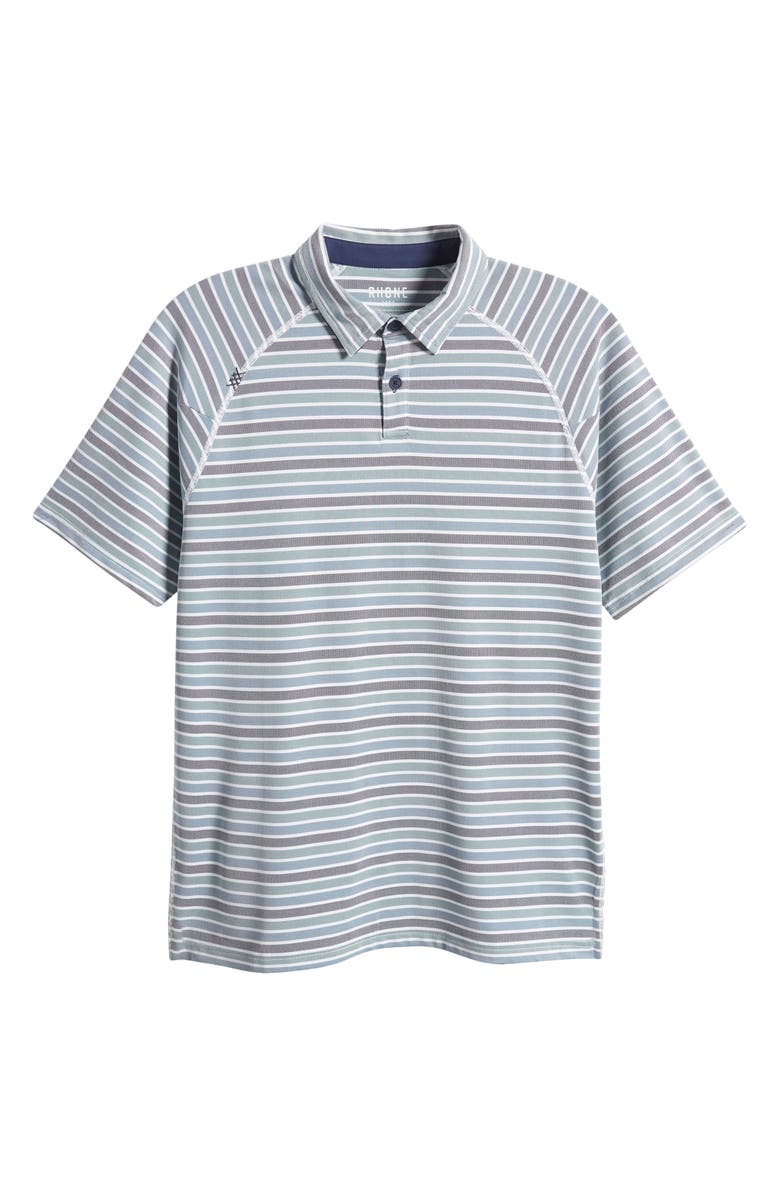 Rhone Delta Stripe Piqué Polo, Alternate, color, 
