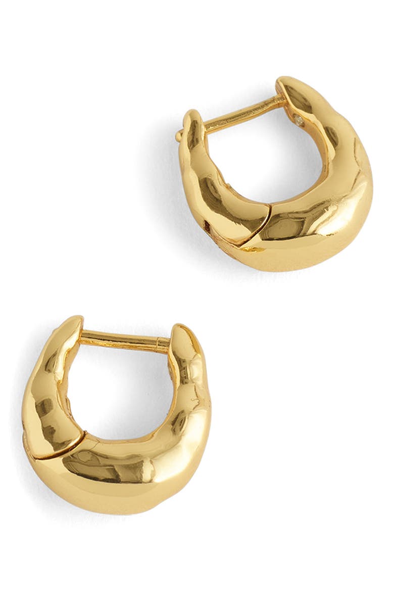 Hammered Hoop Earrings, Main, color, ANTIQUE GOLD
