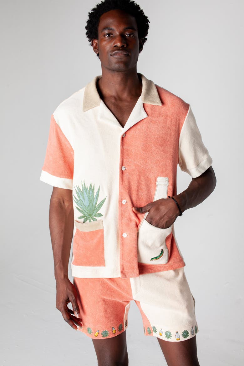 '¡Gusanito!' Cabana Top, Alternate, color, Parchment/Pink Adobe