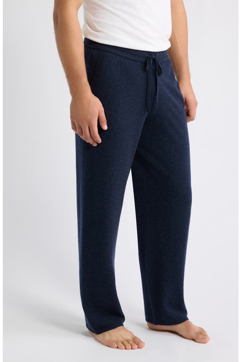 Cashmere Pajama Pants, Alternate, color, NAVY HEATHER