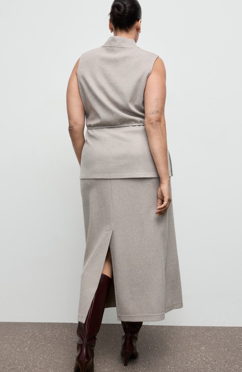 MANGO A-Line Maxi Skirt, Alternate, color, Medium Brown