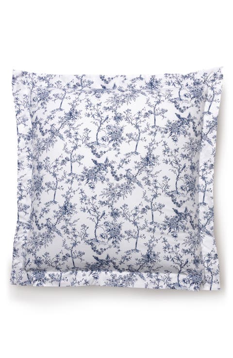 Timeless Toile Cotton Percale Euro Pillow Sham