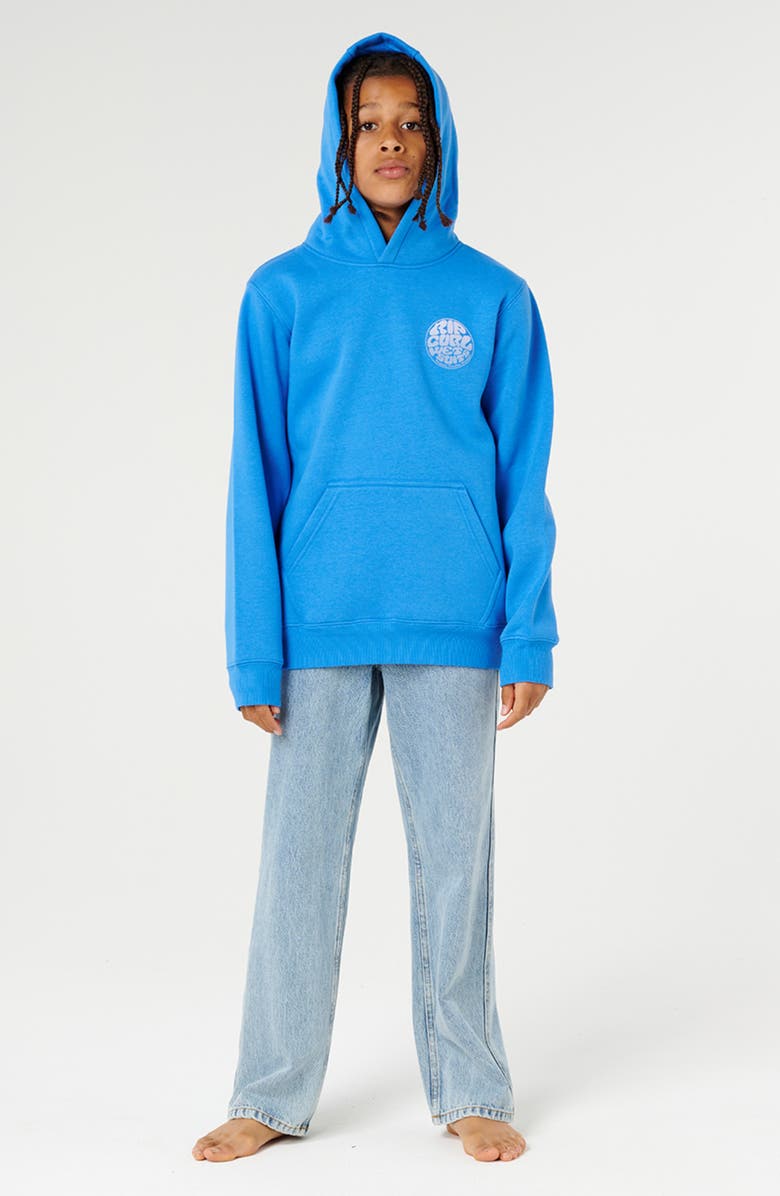 Rip Curl Kids' Wetsuit Icon Fleece Hoodie, Alternate, color, Royal Blue