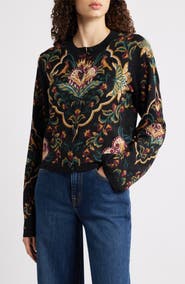 FARM Rio Majestic Hearts Knit Cardigan