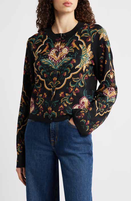 FARM Rio Majestic Hearts Knit Cardigan