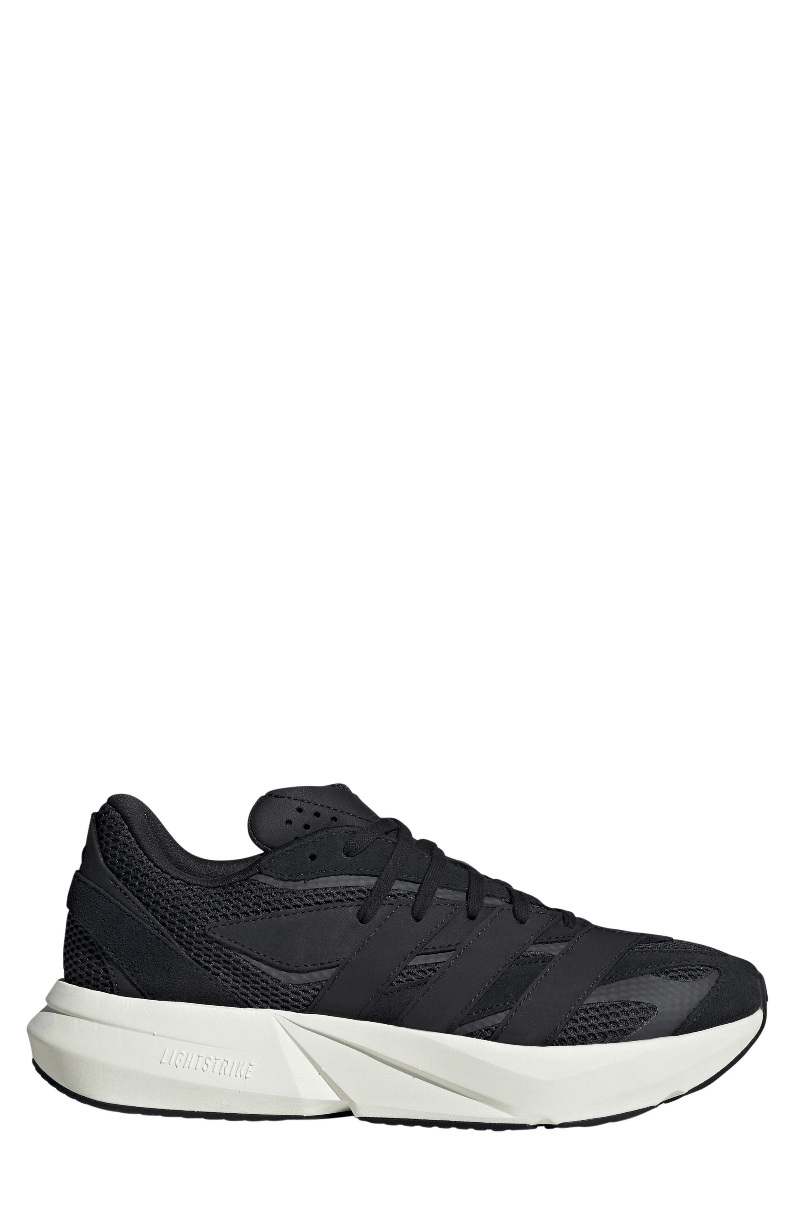adidas Lightblaze Sneaker, Alternate, color, Black/ Core Black/ Off White