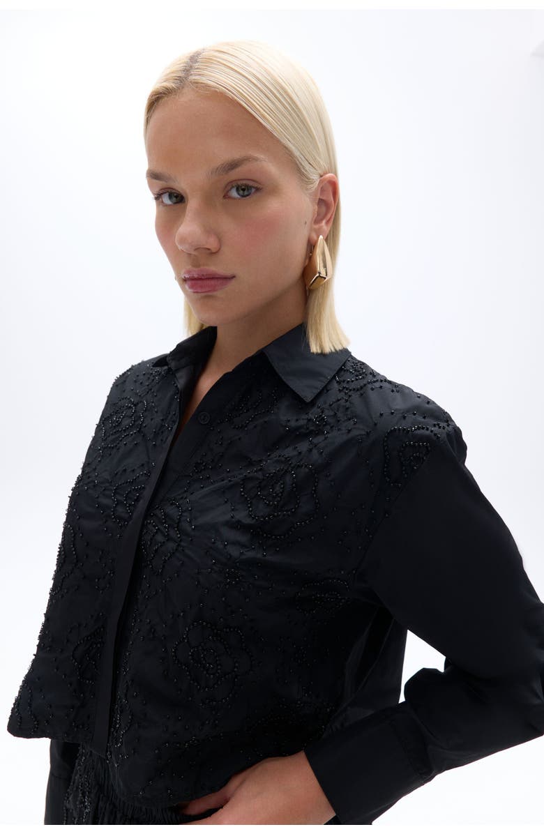 Nocturne Bead Embellished Shirt, Alternate, color,