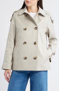 Sam Edelman Double Breasted Water Repellent Swing Jacket