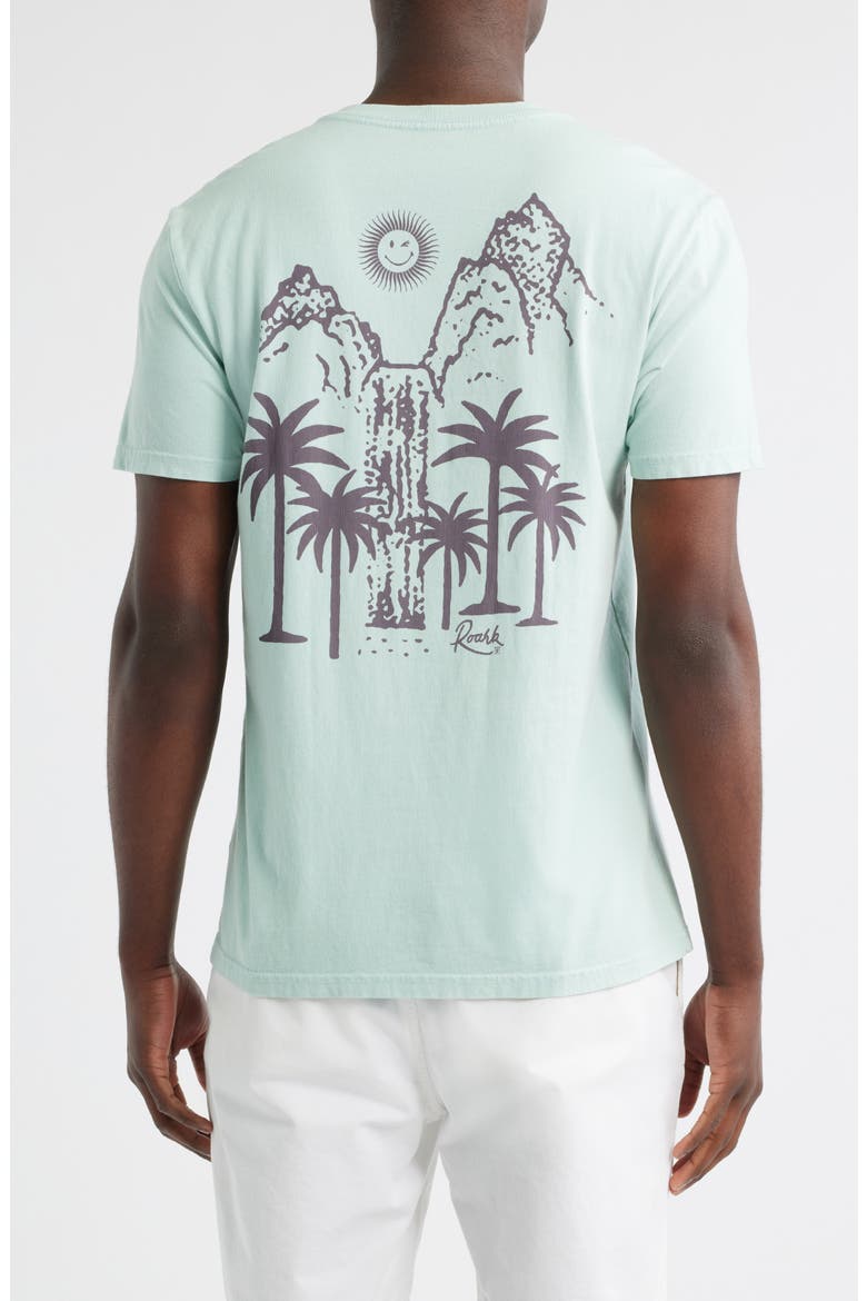 Palm Gorge Graphic T-Shirt, Alternate, color, HARBOR