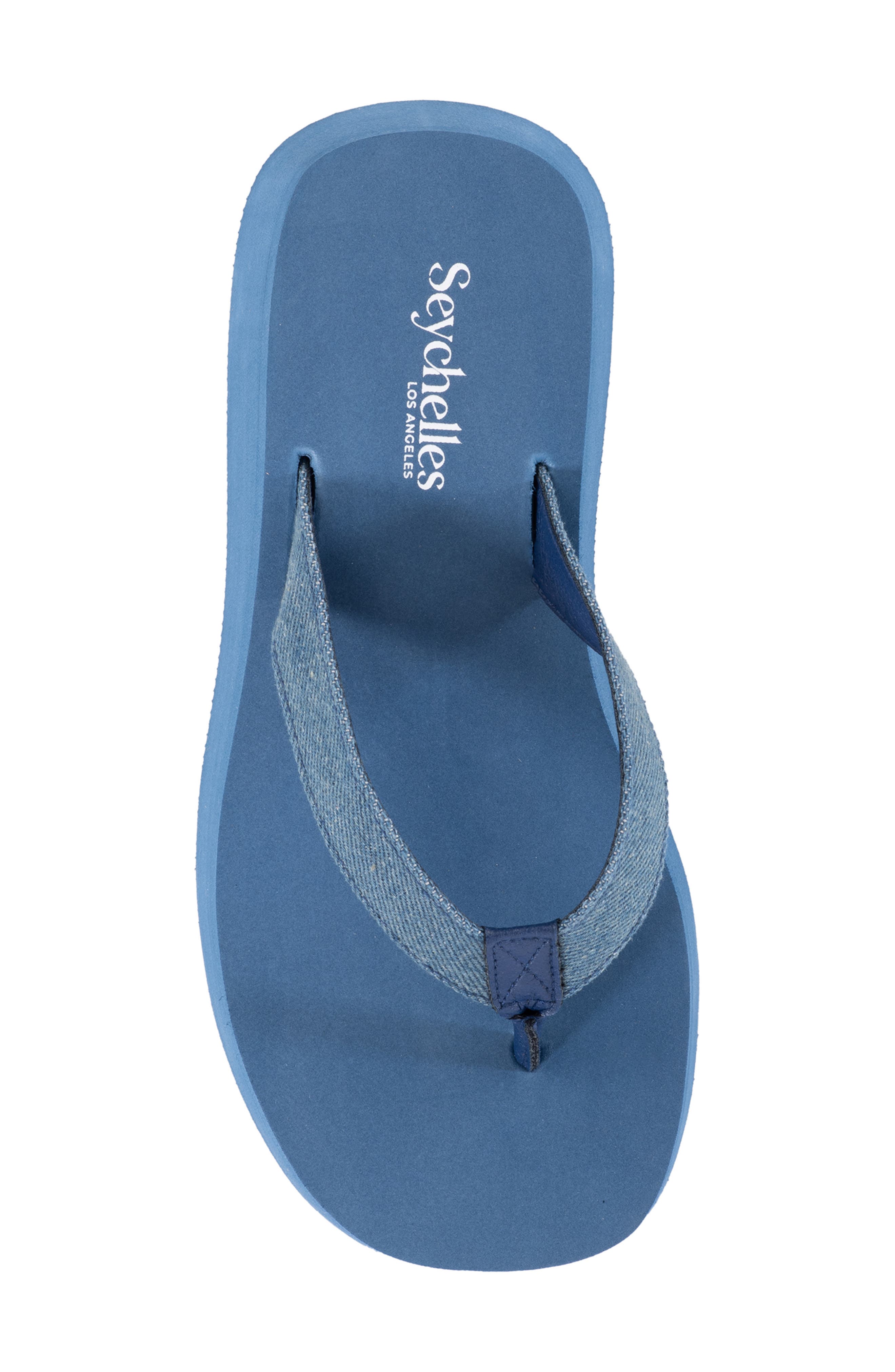 Skyscraper Platform Flip Flop, Alternate, color, BLUE