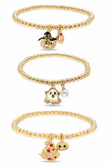 Spooky Spark Set of 3 Charm Stretch Bracelets