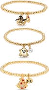 EYE CANDY LOS ANGELES Spooky Spark Set of 3 Charm Stretch Bracelets