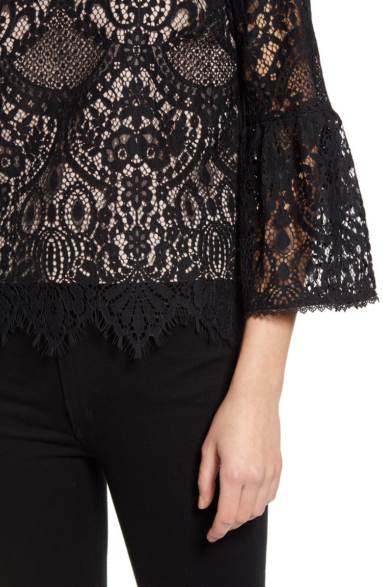 cupcakes and cashmere Geneva Lace Top, Alternate, color,