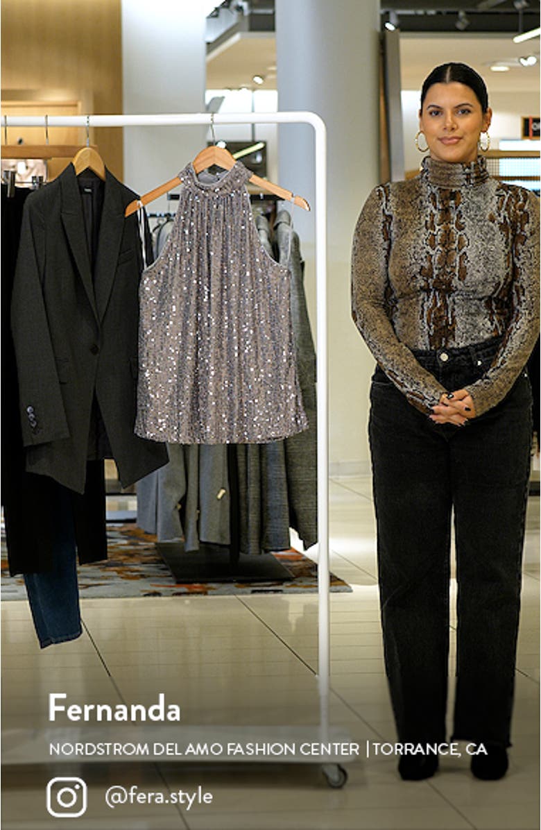 Halter Neck Sequin Top, sales video thumbnail