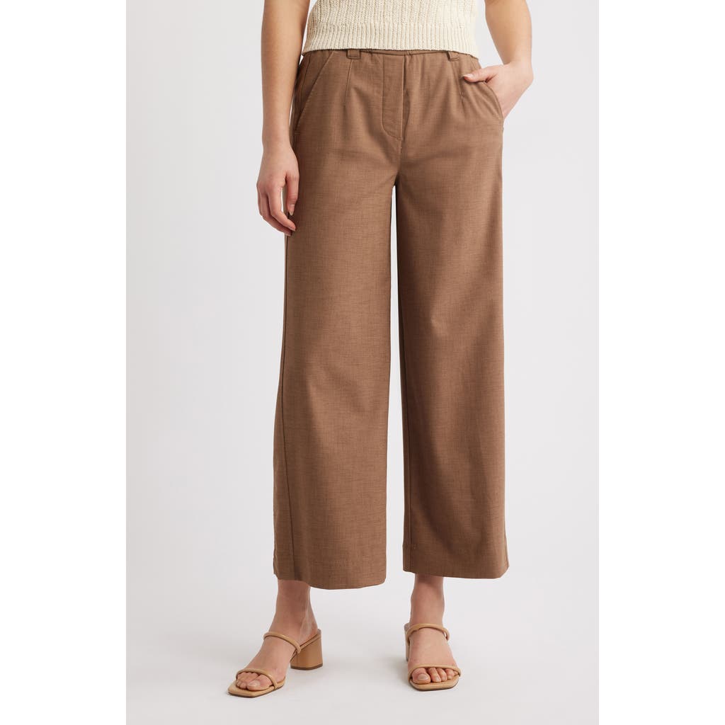 Wit & Wisdom Glider Skyrise Wide Leg Pants In Toasted Coconut