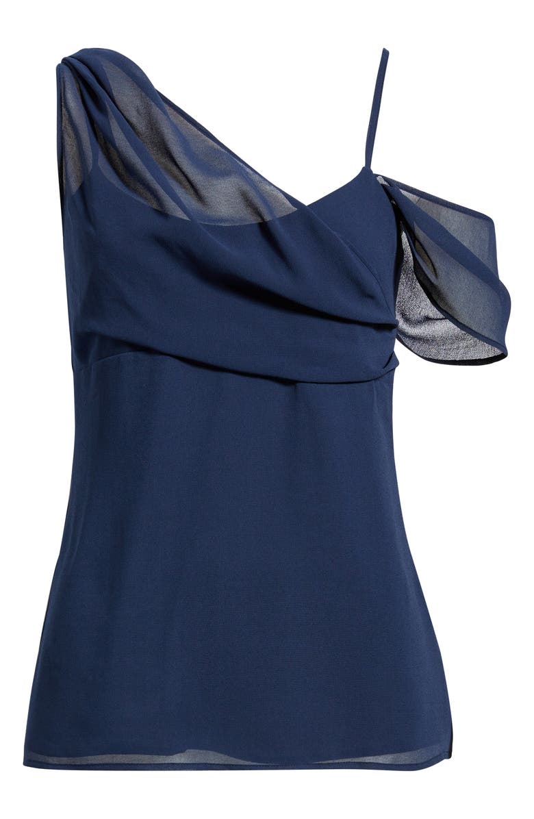 Open Edit Drape Scarf Top, Alternate, color, Navy Iris