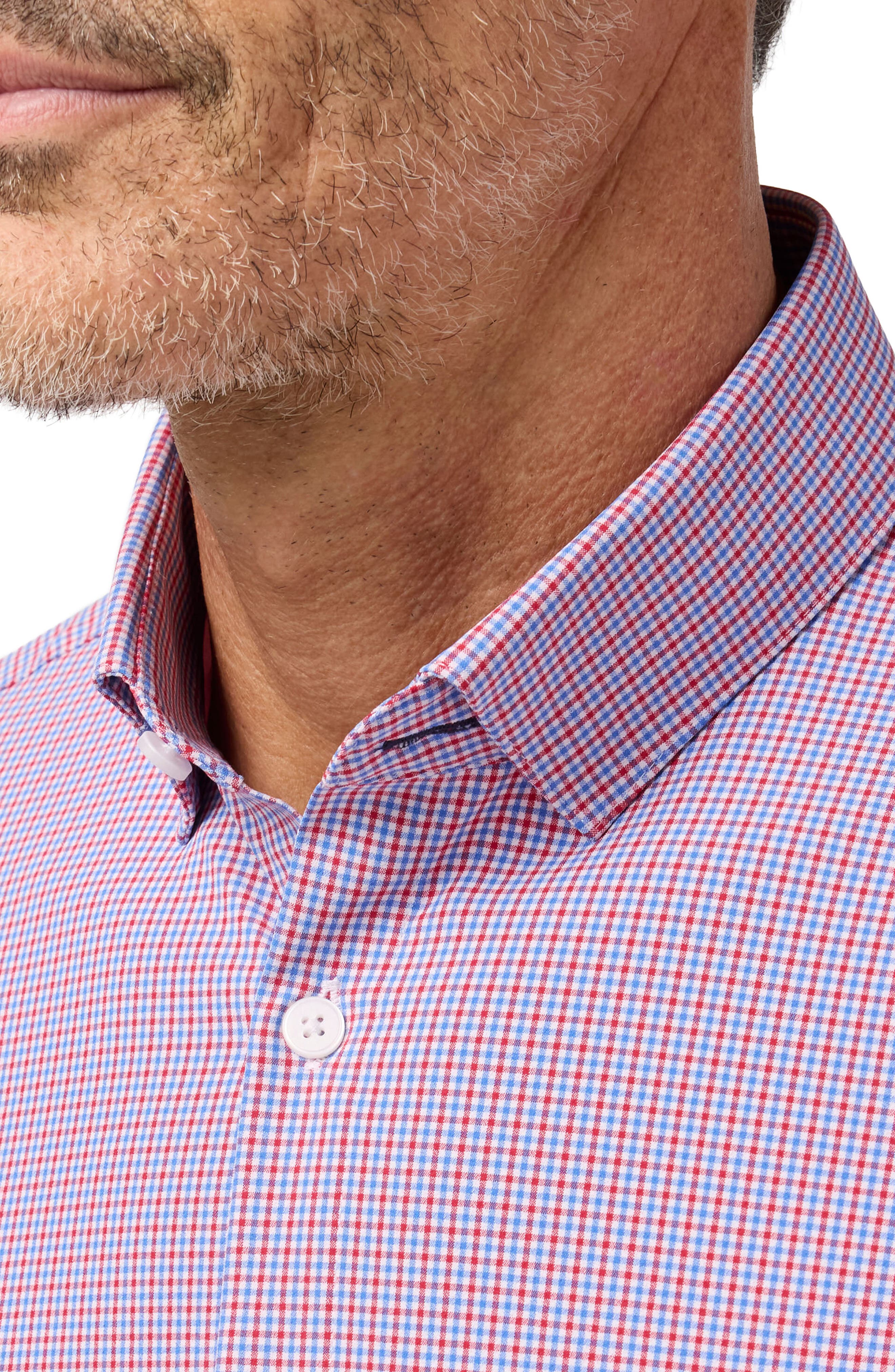 Leeward Trim Fit Red Hot Sam Plaid Button-Up Shirt - image 2