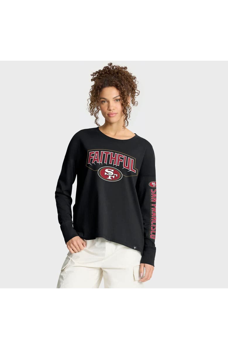 FANATICS Women's Fanatics Black San Francisco 49ers Hometown Legacy Long Sleeve T-Shirt, Alternate, color, 