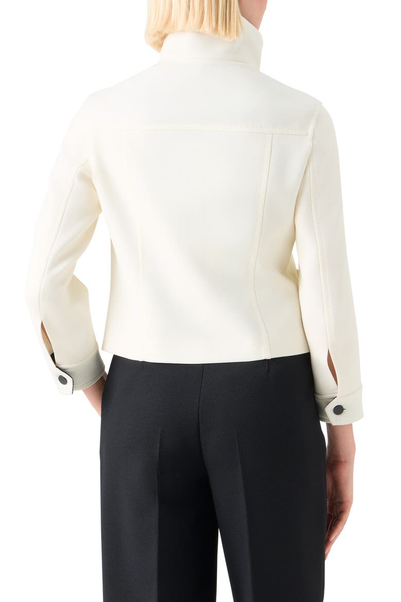CROPPED JACKET, Alternate, color, CREAM-BLACK