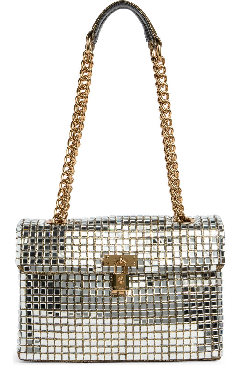 Kurt Geiger London Brixton Shoulder Bag, Main, color, Gold Combo