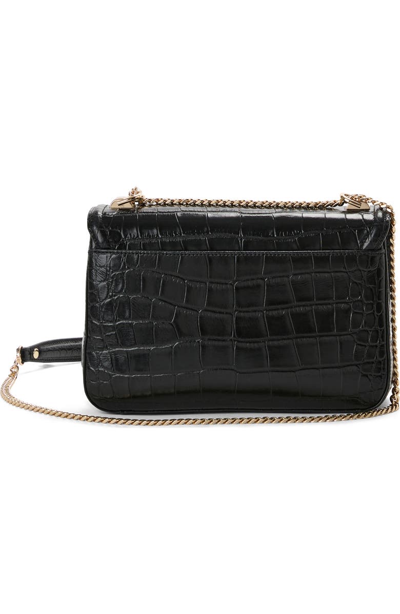 Brahmin Rosalie Croc Embossed Leather Crossbody Bag, Alternate, color,