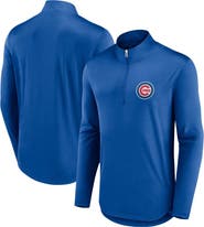 FANATICS Men's Fanatics Branded Royal Chicago Cubs Quarterback Quarter-Zip Top