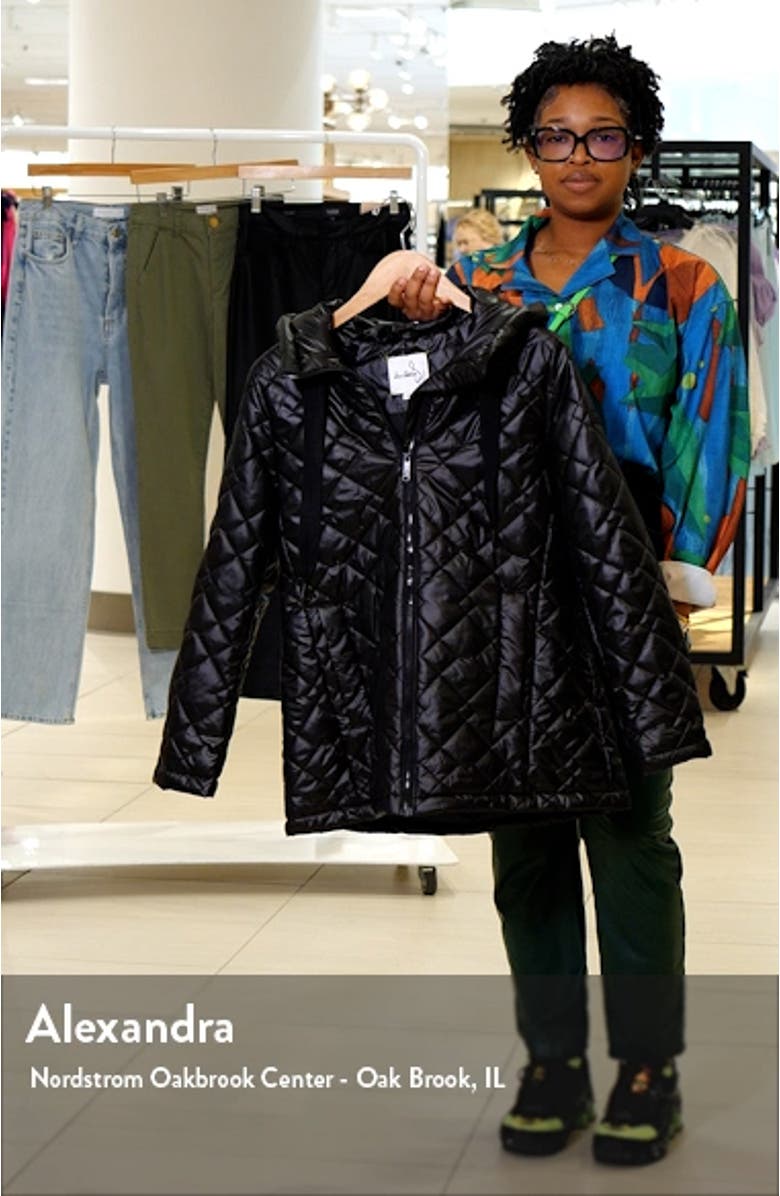 Hooded Water Repellent Quilted Puffer Jacket, sales video thumbnail