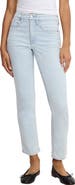 Good American Good Icon Ankle Straight Leg Jeans