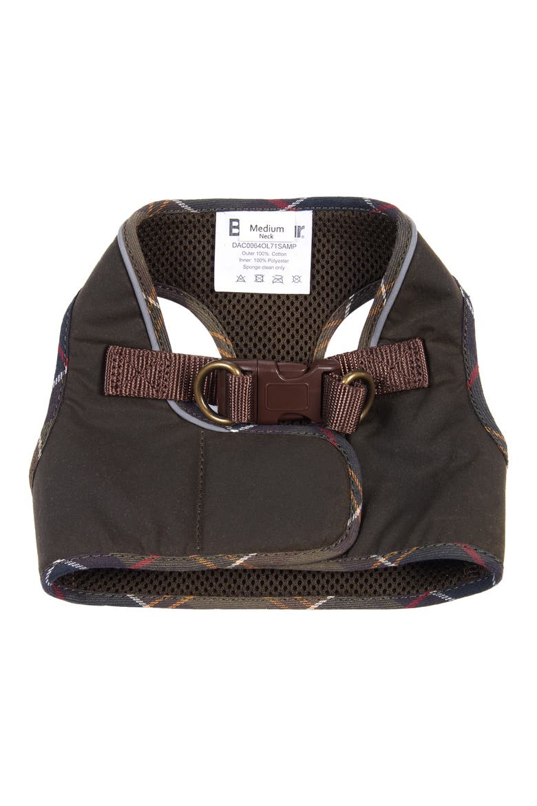 Wax Cotton Step-In Dog Harness, Alternate, color, OLIVE/CLASSIC