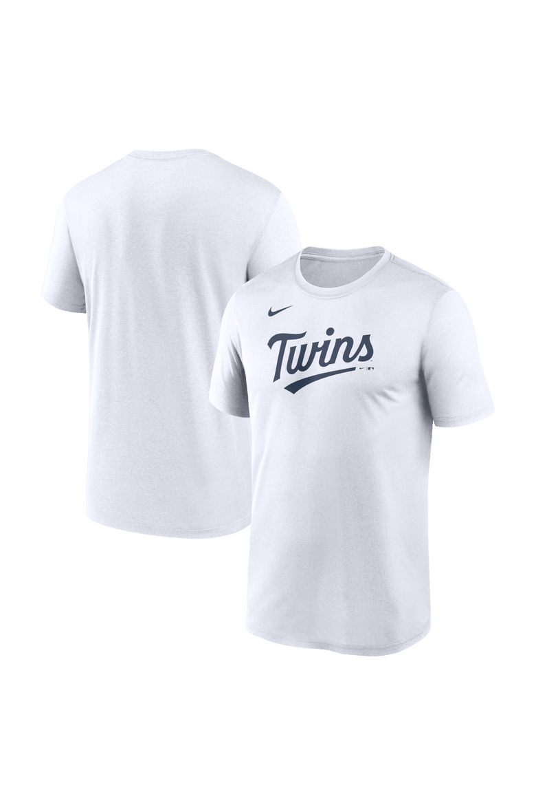 Men's Nike White Minnesota Twins New Legend Wordmark Dri-FIT T-Shirt, Main, color, White