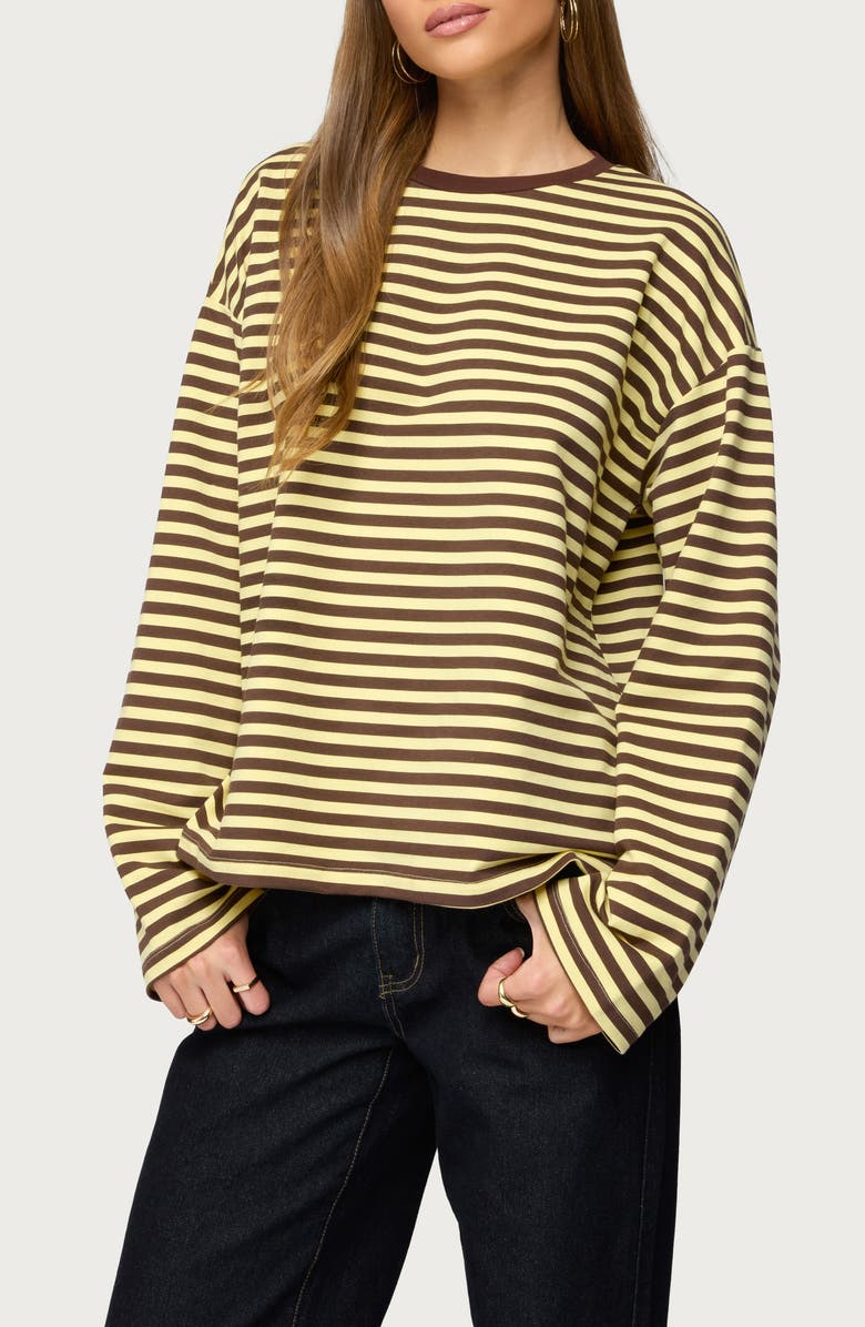 EDIKTED Jodie Oversize Long Sleeve T-Shirt, Alternate, color, 