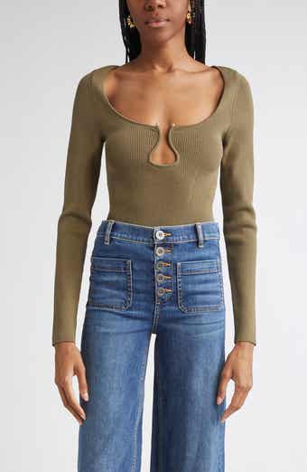Lylia Sculpted U-Neck Rib Top