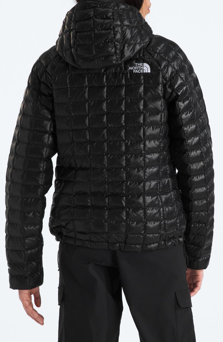 The North Face Thermoball Quilted Hooded Jacket, Alternate, color, Black