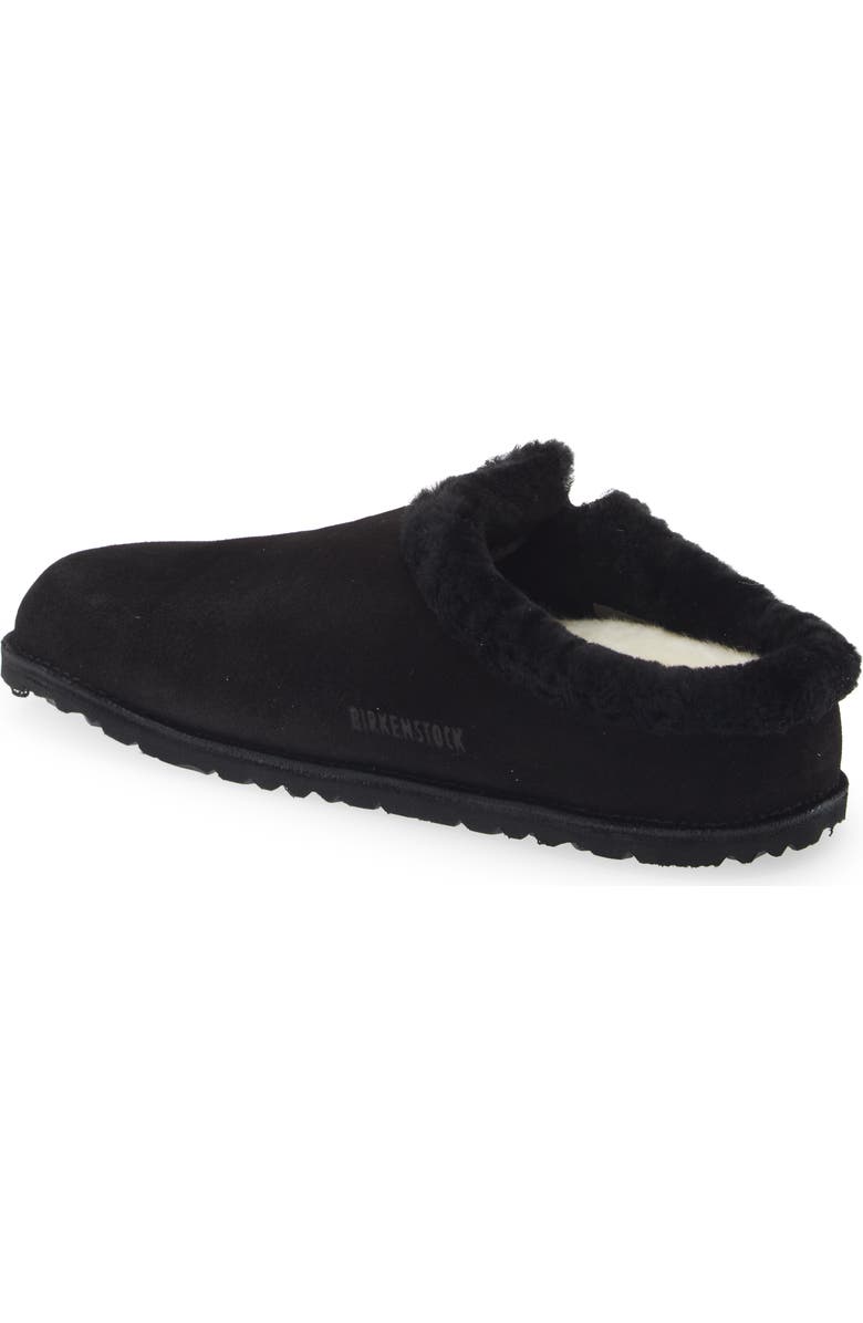 Birkenstock Zermatt Genuine Shearling Slipper, Alternate, color, Black