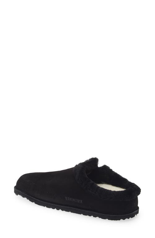 Birkenstock Zermatt Genuine Shearling Slipper In Black