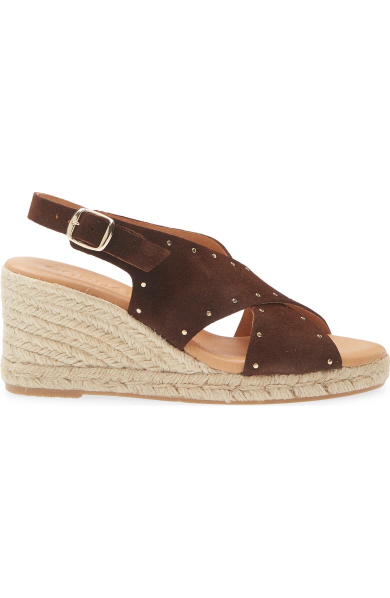 Cordani Eleni Slingback Espadrille Platform Wedge Sandal, Alternate, color, Marron Suede
