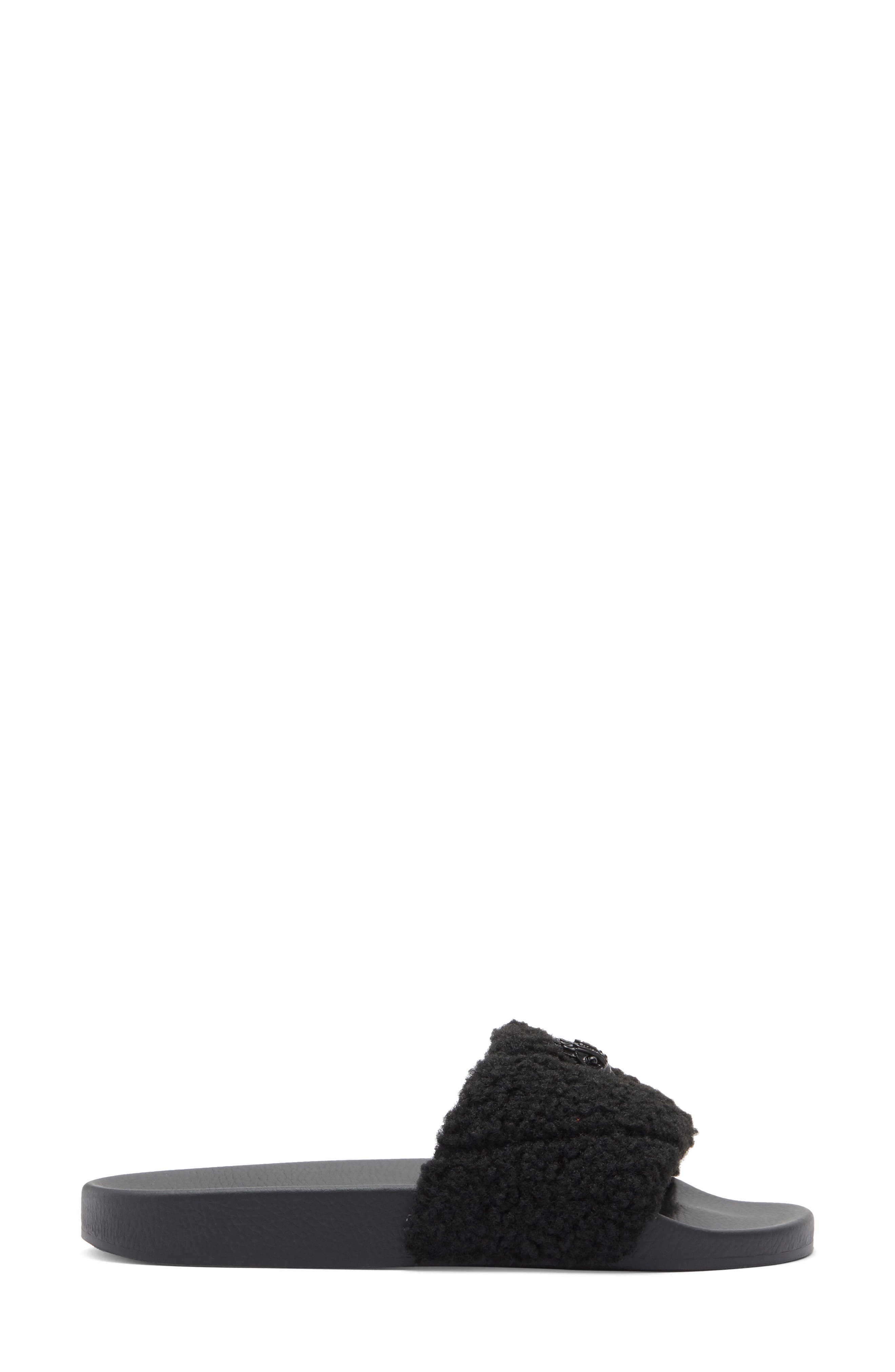 Kurt Geiger London Meena Faux Shearling Slide Sandal, Alternate, color, 