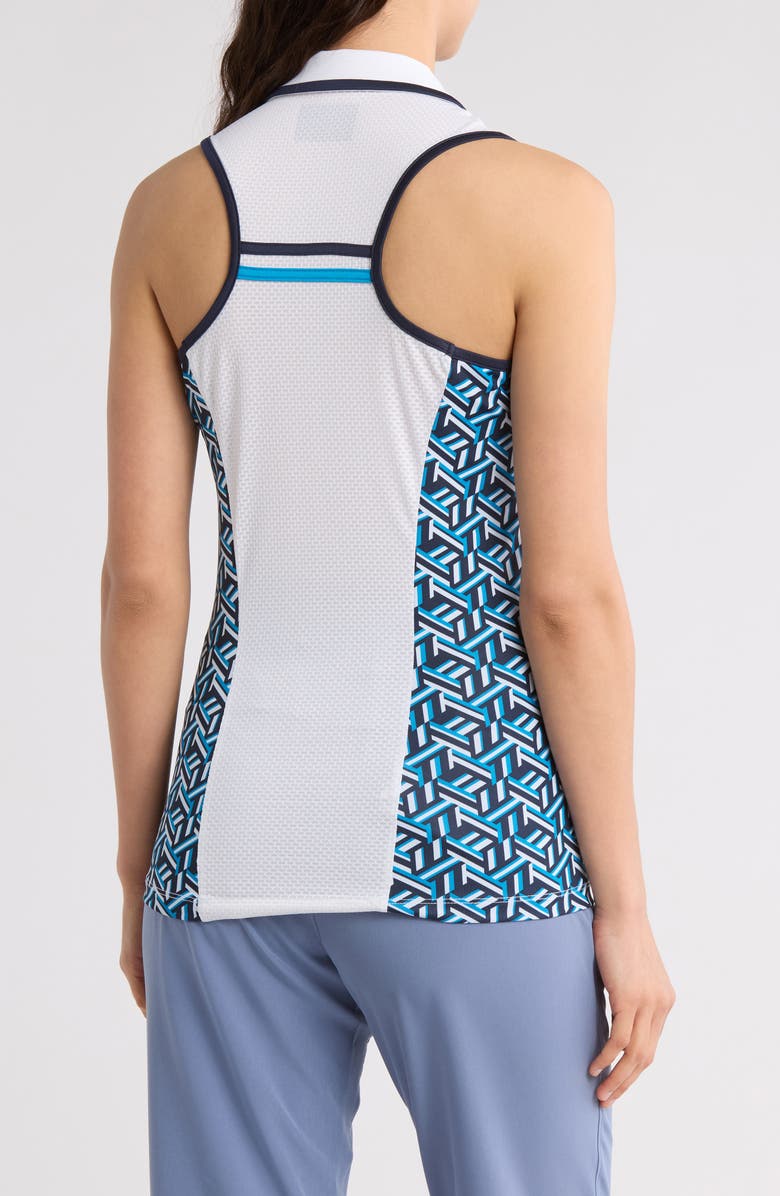 Original Penguin Sleeveless Geoprint Performance Tank Top, Alternate, color,