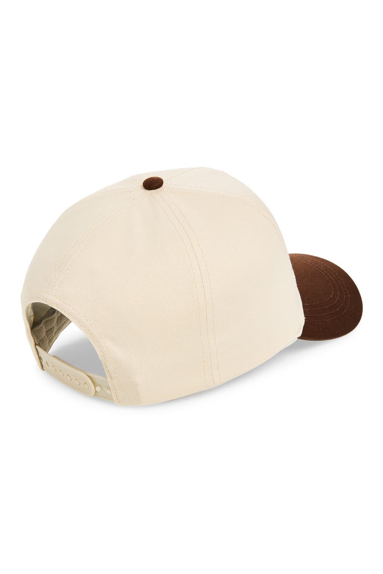 Cowboy Bear Embroidered Two-Tone Baseball Cap, Alternate, color, BROWN