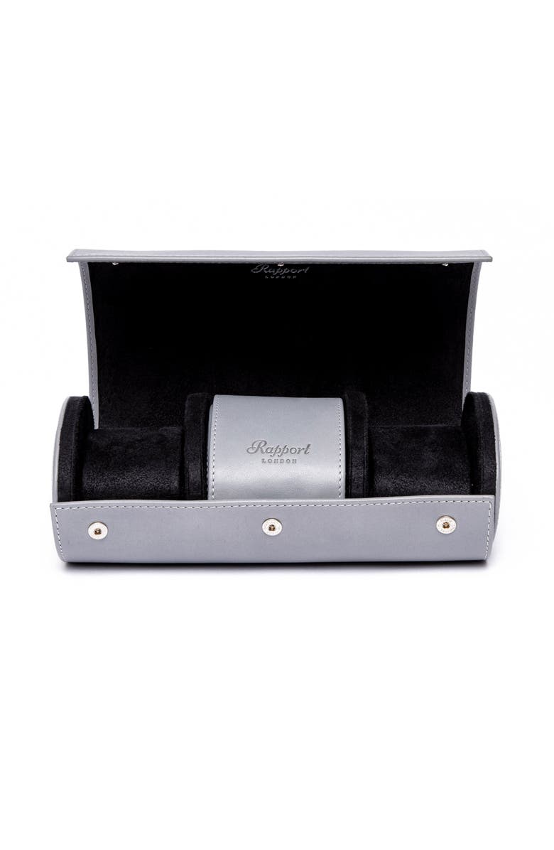 Rapport London HYDE PARK THREE WATCH ROLL, Main, color, Grey