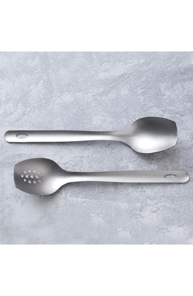Rada Cutlery Cook's Spoon Slotted, Alternate, color, Silver