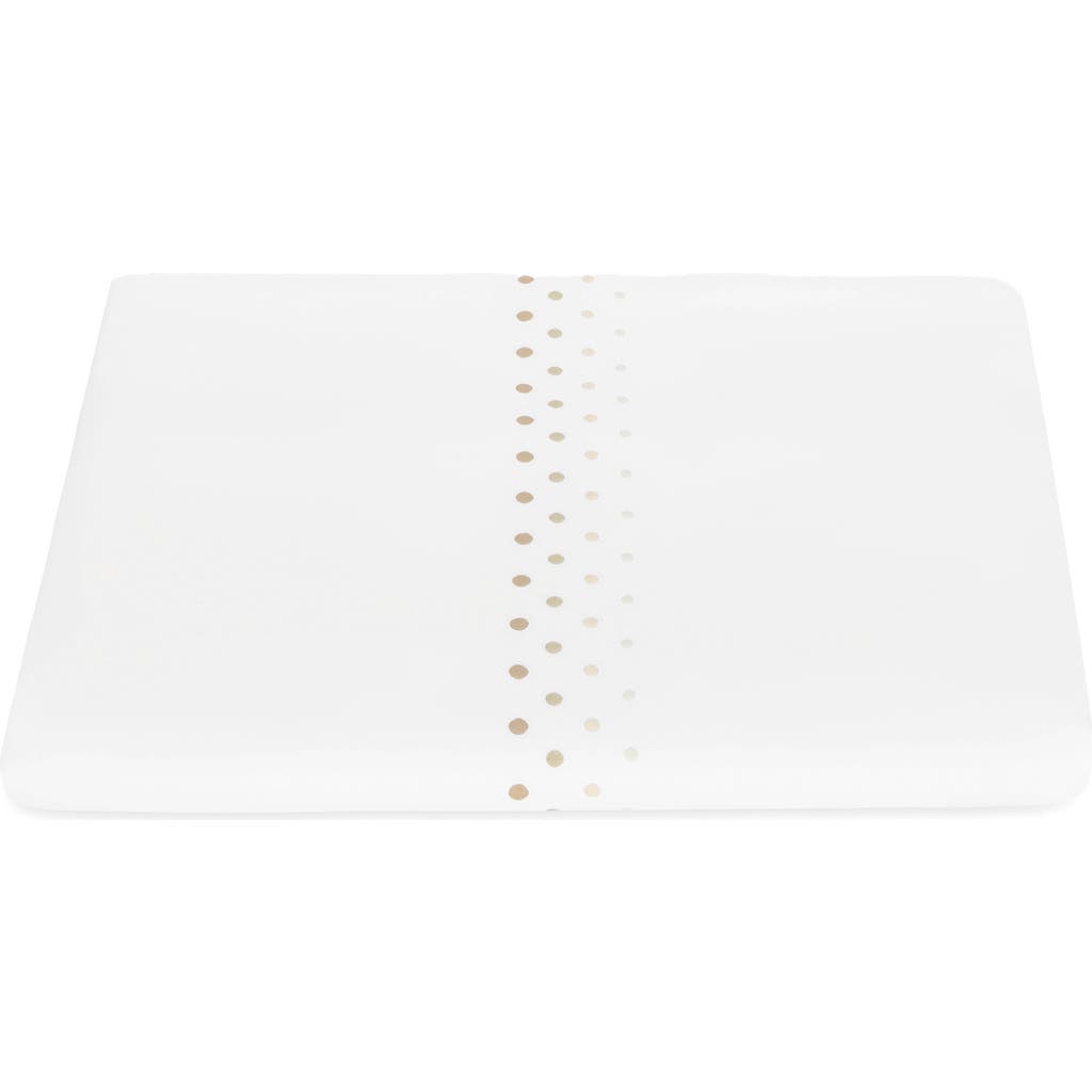 Matouk Dorothy 600 Thread Cotton Cotton Percale Duvet Cover In Natural Ombre