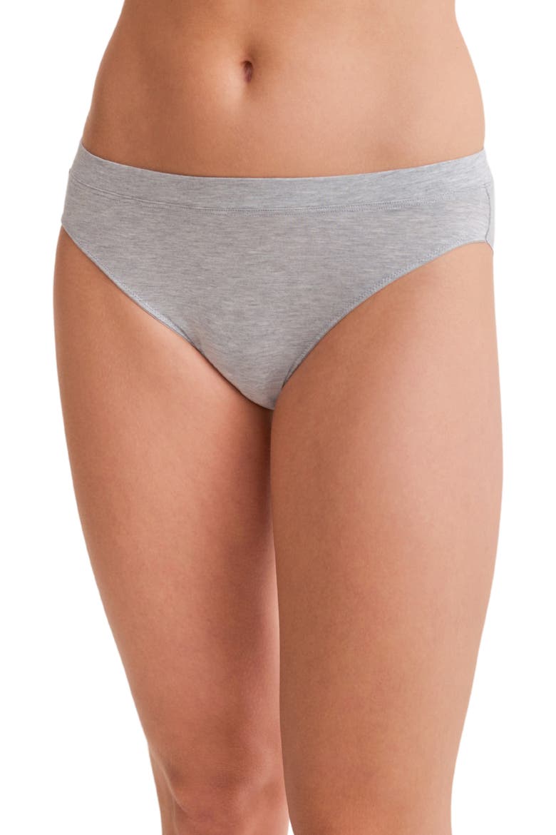 Silicone Edge Bikini, Main, color, HEATHER GREY