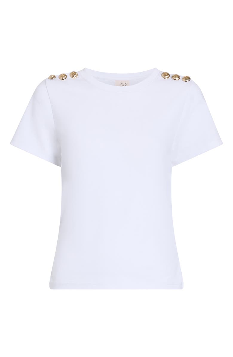 Cinq à Sept Jasper Cotton Blend Top, Alternate, color, White