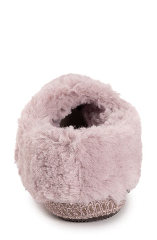 Muk Luks Moselle Faux Shearling Clog Slipper In Pink